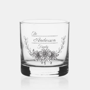 Personalized Family Logo Whiskey Glass
