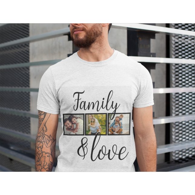 Personalized Family & Love Photo Collage T-Shirt (Creator Uploaded)