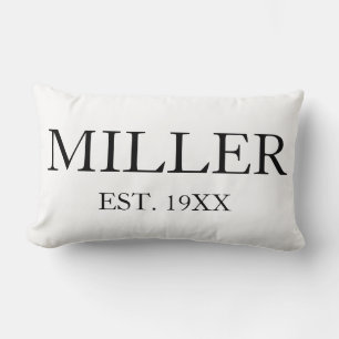 Personalized family lumbar pillow