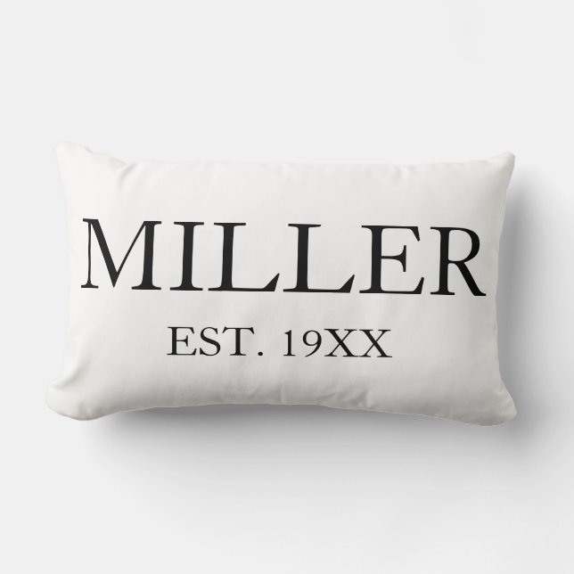Personalized family lumbar pillow (Front)