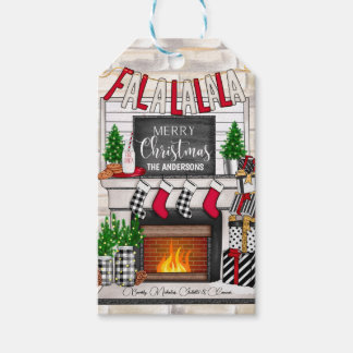 Personalized Family Merry Christmas Gift Tags