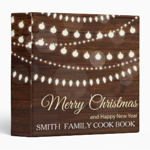 Personalized Family Merry Christmas Recipe Binder