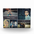 Personalized Family Name, 5 Photo Collage