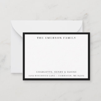 Personalized Family Name and Address Card