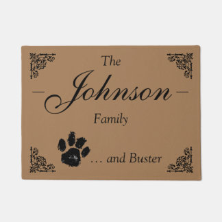 Personalized Family Name ... and Pet Doormat