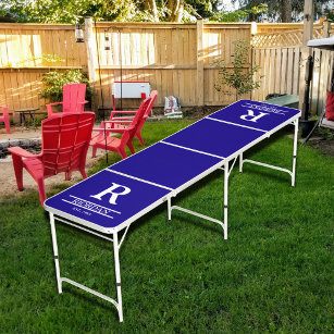 Personalized Family Name Beer Pong Table