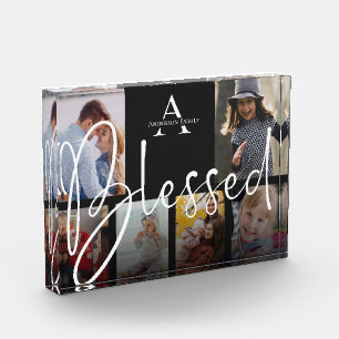 Personalized Family Name Blessed Photo Collage