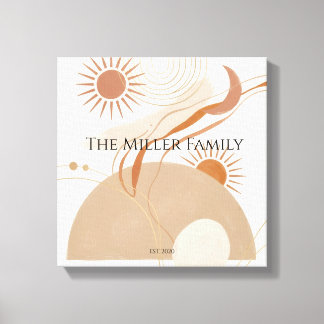 Personalized Family Name Canvas Wall Art