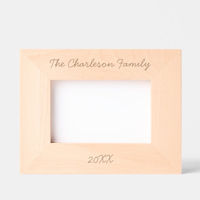 Personalized Family Name Date Etched Frames (Front)