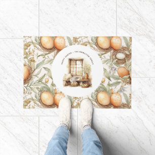 Personalized Family Name Easter Beige Doormat