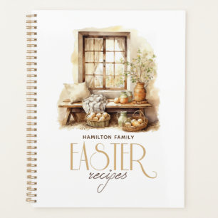 Personalized Family Name Easter Beige Planner