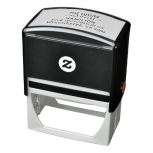 Personalized Family Name Elegant Script Self-inking Stamp