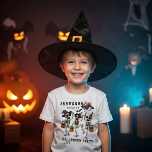 Personalized Family Name Halloween Party Baby T-Shirt