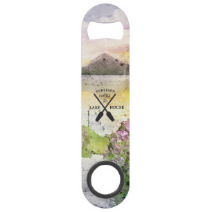 Personalized Family Name Lake House  Bar Key