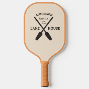 Personalized Family Name Lake House  Pickleball Paddle