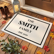 Personalized Family Name Large Doormat Gift