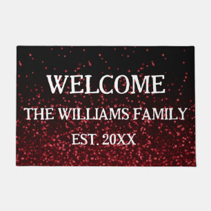 Personalized Family Name Monogram Doormat
