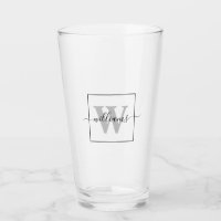 Personalized Family Name Monogram Modern Custom