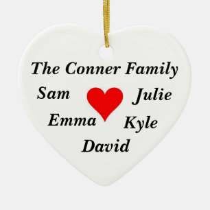 Personalized Family Name Ornament