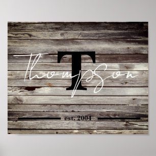 Personalized Family Name Sign