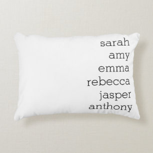 Personalized Family Name Throw Pillow , Customize 