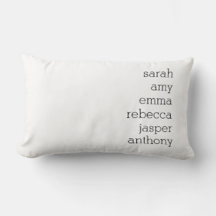Personalized Family Name Throw Pillow , Customize