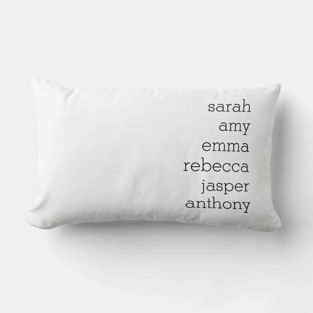 Personalized Family Name Throw Pillow , Customize  (Front)
