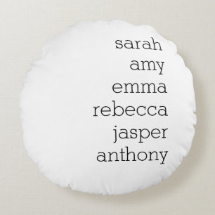 Personalized Family Name Throw Pillow , Customize 