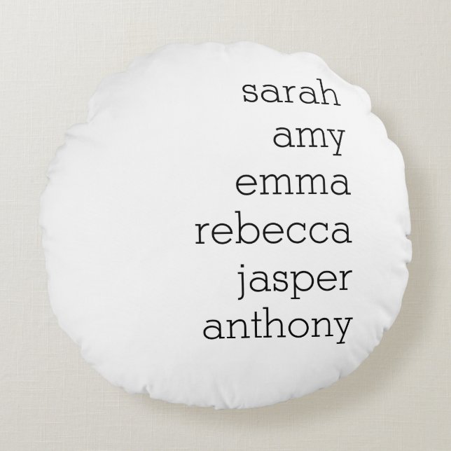 Personalized Family Name Throw Pillow , Customize  (Front)