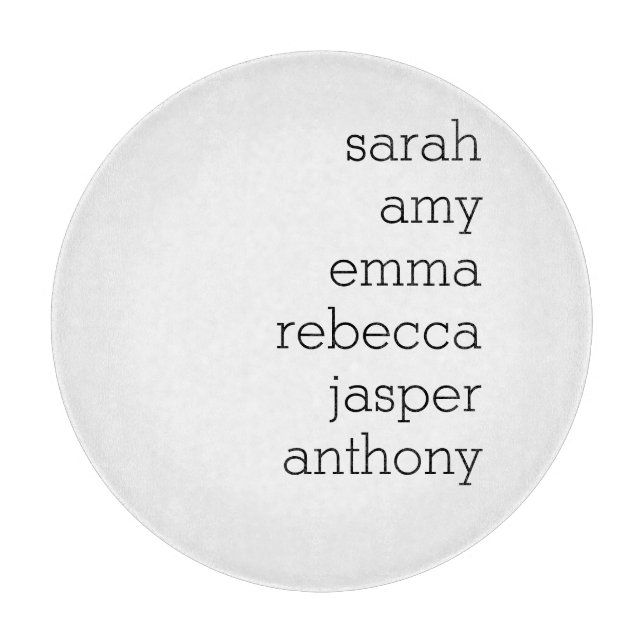 Personalized Family Name Throw Pillow , Customize  Cutting Board (Front)