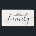 Personalized Family Name Wall Sign<br><div class="desc">Add a family name sign to your home, or gift it to someone who means the world to you! Wall decor for the farmhouse, cabin or beach cottage. Custom family name wall sign with elegant calligraphy. A perfect touch for your home decor or as a housewarming gift.</div>