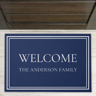 Personalized Family Name Welcome Doormat