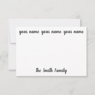 Personalized Family Notecards