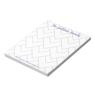 Personalized Family Notepad, Custom Stationery Notepad