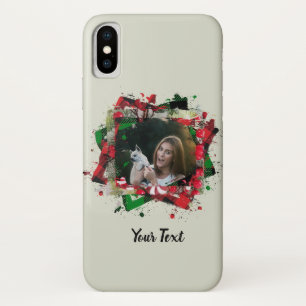Personalized Family Pet Photo Christmas Case-Mate iPhone Case