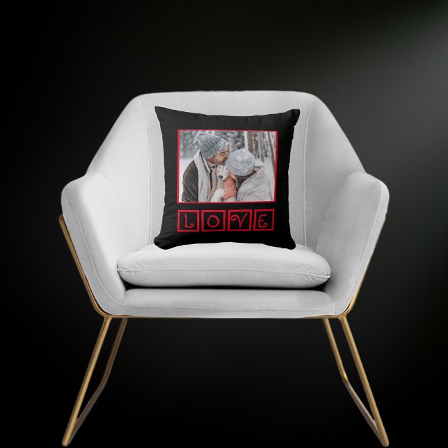 Personalized Family Pet Photo Template  Throw Pillow (Creator Uploaded)