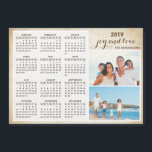 Personalized Family Photo 2019 Magnet Calendar<br><div class="desc">Create your own magnet photo calendar. Customize a 2019 calendar with personal photos. It's a cute idea for the family,  couples,  grandparents,  friends and even workmates for the Christmas,  New Year or any occasions.</div>