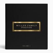 Personalized Family Photo Album Monogram Frame Binder (Front)