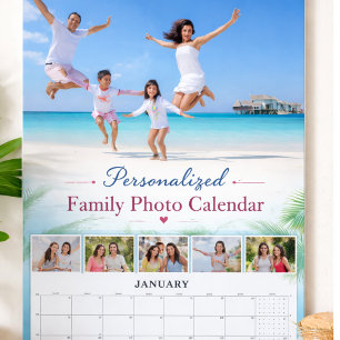 Personalized Family Photo Calendar Custom Picture