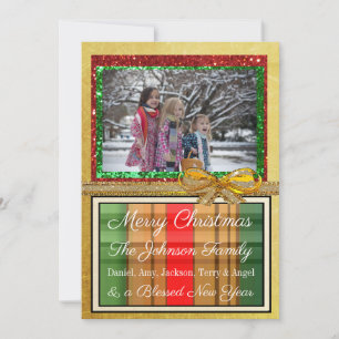 Personalized Family Photo Christmas Card