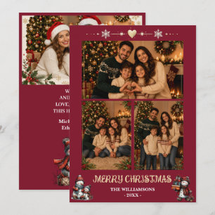 Personalized Family Photo Christmas Card
