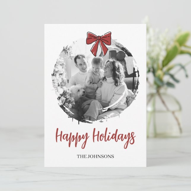 Personalized Family Photo Christmas Card (Standing Front)