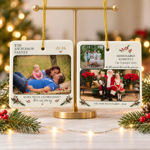 Personalized Family Photo Christmas Ornament