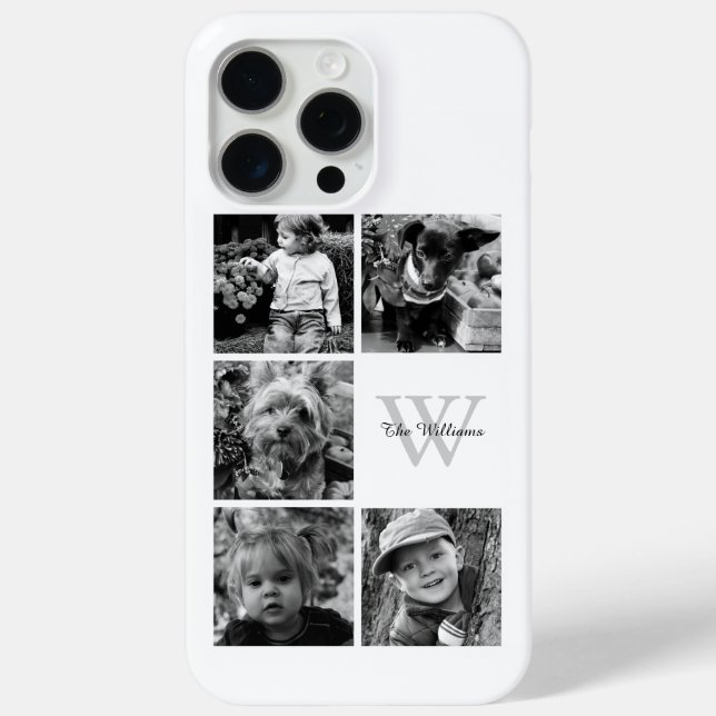 Personalized Family Photo Collage Case-Mate iPhone Case (Back)