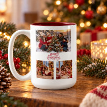 Personalized Family Photo Collage Christmas