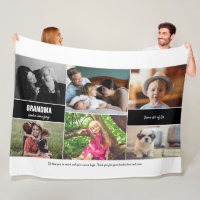 Personalized Family Photo Collage for Grandma