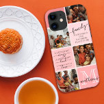 Personalized Family Photo Collage Monogram Quotes iPhone 12 Pro Max Case<br><div class="desc">This modern and elegant family photo collage design is perfect for any loving and sweet family. It features four customizable photographs, two quotes, and your family monogram. The quotes include, "Family. Together is our favourite place to be, " and, "A little bit crazy. A little bit loud. A whole lot...</div>