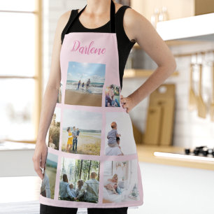 Personalized Family Photo Collage Name Apron