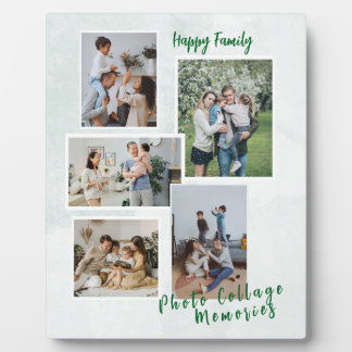 Personalized Family Photo Collage Plaque