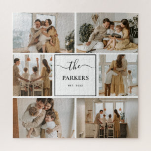 Personalized Family Photo Collage Plaque – Custom  Jigsaw Puzzle